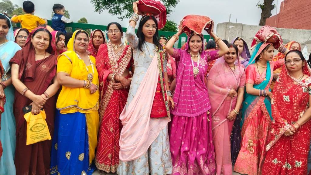 Gangaur Bid Farewell with Great Fanfare After 16 Days of Worship in Homes
